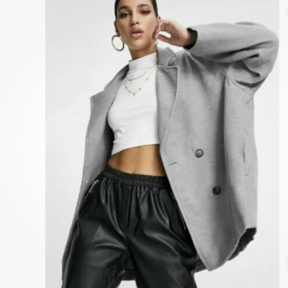 FREE PEOPLE Mari Solid Oversized Blazer Large - Picture 2 of 13
